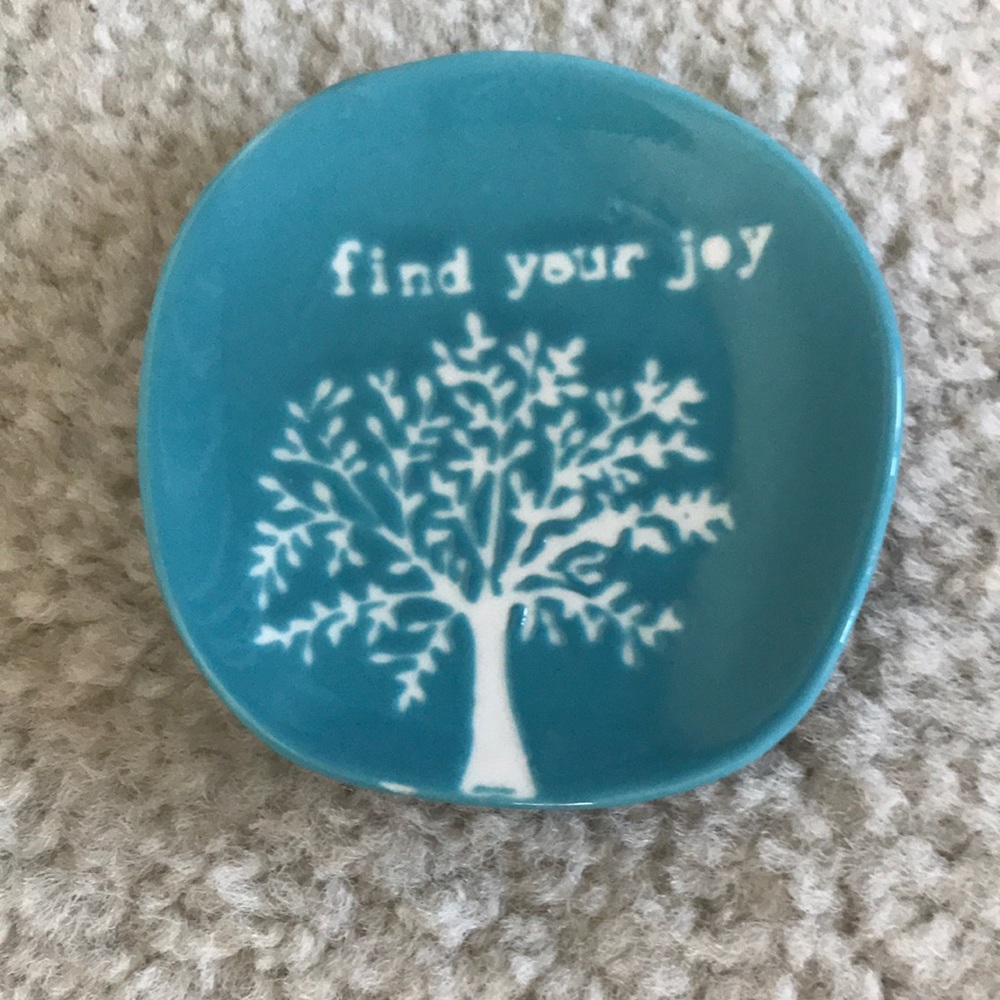 "Find Your Joy" Small Ceramic Trinket Tray